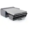 Image de Canapé Convertible Express - Matelas 14cm - Agathe - Tissu Gris - 175 X 100 X 87 Cm