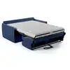 Image de Canapé convertible express - agathe - tissu bleu - matelas 14cm - 175 x 100 x 87 cm