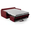 Image de Canapé convertible express - AGATHE - Tissu Rouge - matelas 14cm - 175 x 100 x 87 cm