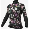Image de T-shirt Alé Fiori manche longue noir femme - S