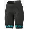 Image de Cuissard sans bretelles Alé Strada noir turquoise femme - XS