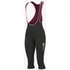 Image de Cuissard corsaire Alé Solid Essential noir blanc rose femme - M