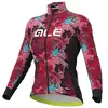 Image de Maillot Alé PRR Amazzonia manche longue rose noir femme - L