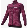 Image de Maillot Alé Solid Wall manche longue lilas rose femme - L