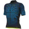 Image de Maillot Alé PRS Checker manche courte bleu électrique noir - L