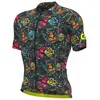Image de Maillot Alé PRR Tattoo manche courte gris foncé vert rose - S
