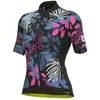 Image de Maillot Alé PRS Garden manche courte noir bleu rose femme - M