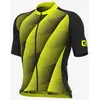 Image de Maillot Alé PRR Square manche courte jaune fluo noir - L