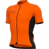 Image de Maillot de vélo Color Block - Orange - Manches courtes - Respirant