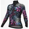 Image de Maillot Alé PRR Green Garden manche longue noir rose femme - S