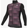 Image de Maillot Alé Solid Sharp manche longue rose lilas noir femme - M