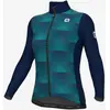 Image de Maillot Alé Solid Sharp manche longue turquoise bleu marine femme - L