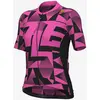 Image de Maillot Alé PR.E Multiverso manche courte rose fluo noir femme - M