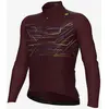 Image de Maillot Alé PR.E Megabyte manche longue marron intense jaune - M