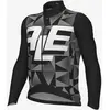 Image de Maillot Alé PR.E Multiverso manche longue noir intense blanc - L