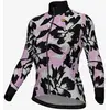 Image de Maillot Alé PR.E Flower manche longue noir mat rose femme - S