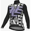 Image de Maillot Alé PR.E Multiverso manche longue noir intense blanc lilas femme - L