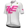 Image de Maillot Alé PR-E Sauvage manches courtes blanc logo lilas femme - L