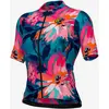 Image de Maillot Alé PR.E Jardin manches courtes bleu rose multicolore femme - L