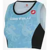 Image de Top triathlon Castelli Free Tri Top Rosso Corsa pastel bleu femme - S
