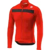 Image de Maillot à manches longues Castelli Puro 3 Jersey Fz - Rouge/Noir Réflexe - Homme
