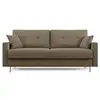 Image de Megan canapé convertible en microfibre détachable t11 168 cm (mat. 120x197) brun