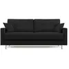 Image de Megan canapé convertible en microfibre détachable t11 168 cm (mat. 120x197) noir