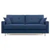 Image de Megan canapé convertible en microfibre détachable t11 188 cm (mat. 140x197) bleu