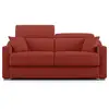 Image de Amber canapé lit convertible en tissu détachable t05 191 cm (mat. 140x197) rouge