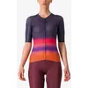 Image de Maillot Castelli Climber's 4.0 Rosso Corsa manche courte bleu nuit rose orange femme - S