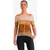 Image de Maillot Sportful Flow SuperGiara manche courte marron orange blanc femme - L