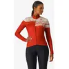 Image de Maillot Castelli Unlimited Thermal 2 manche longue rouge pur blanc femme - S