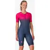 Image de Combinaison Castelli Core Tri manches courtes fuchsia bleu marine femme - S