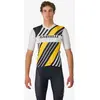 Image de Maillot Castelli Heritage manche courte noir blanc jaune - L