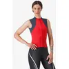 Image de Débardeur Castelli Sole sans manches rouge hibiscus femme - M