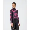 Image de Maillot Castelli Blur Thermal manches longues violet rose femme - M