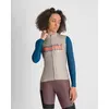 Image de Maillot Sportful Supergiara Logo Thermal manches longues beige bleu femme - S