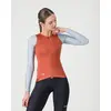 Image de Maillot Castelli Corretto manches longues orange intense bleu ciel femme - S
