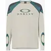Image de Maillot Oakley Seeker Edge manches longues blanc bleu - S