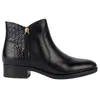 Image de Geox Felicity - Bottines femme cuir noir talon 35 cm respirantes fermeture éclair