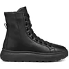 Image de Bottines Geox D36TCD 00085 C9999 Noir Chaussures Femme - Cuir - Talon Plat - Zip