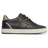Image de Baskets femme Geox Blomiee - noires respirantes semelle cuvette lacets & zip