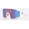 Image de Lunettes Bliz P003 Small Blanc Mat avec lentille Nano Optics Rose Violet Miroir Bleu
