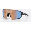 Image de Lunettes Bliz P003 Small Noir Mat avec lentille Nano Optics Corail Orange Miroir Bleu