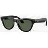 Image de Lunettes Ray-Ban Meta Skyler Noir Brillant avec verres G-15 Vert