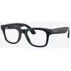 Image de Lunettes Ray-Ban Meta Wayfarer Large Shiny Cosmic Blue avec verres Clear Sapphire Transitions photochromiques - M