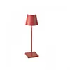 Image de ZAFFERANO set de 3 lampes de table POLDINA (Rouge - Aluminium peint et polycarbonate)