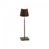 Image de ZAFFERANO set de 3 lampes de table POLDINA (Corten - Aluminium peint et polycarbonate)