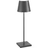 Image de Lampe Led Poldina Pro Gris Foncé Rechargeable Ip65 Usage Extérieur, Dimmable Avec Autonomie Jusqu'à 12 Heures