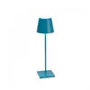 Image de ZAFFERANO set de 3 lampes de table POLDINA (Bleu avio - Aluminium peint et polycarbonate)